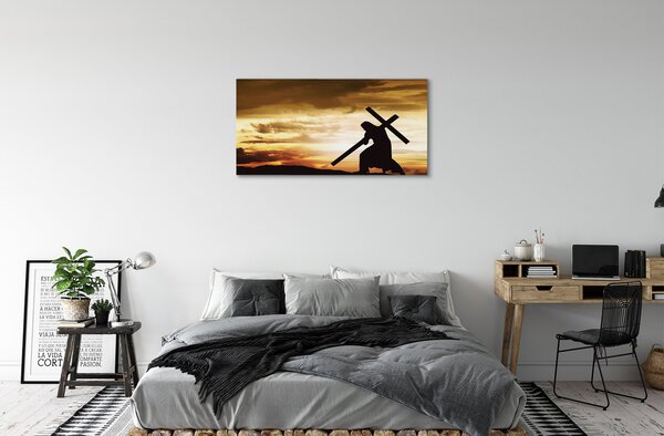 Tablouri canvas Isus apus de soare eco