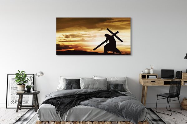 Tablouri canvas Isus apus de soare eco