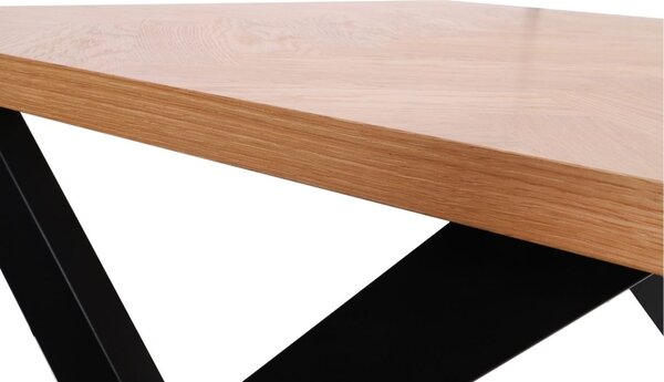 Masă de dining Bjorn (140 cm), stejar natural