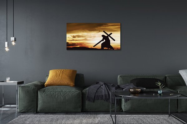 Tablouri canvas Isus apus de soare eco
