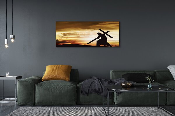 Tablouri canvas Isus apus de soare eco