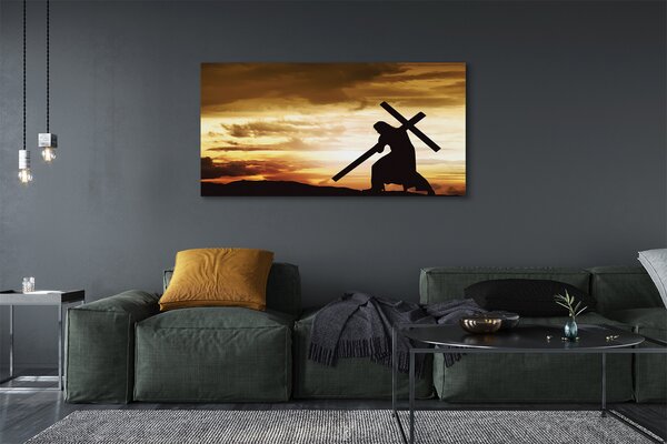 Tablouri canvas Isus apus de soare eco