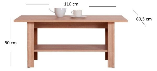 Măsuță cafea Gwenn 110 (Stejar sonoma). 1052939