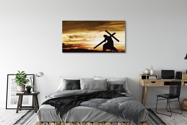 Tablouri canvas Isus apus de soare eco
