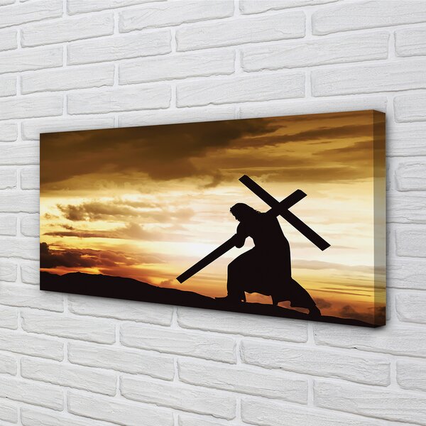 Tablouri canvas Isus apus de soare eco