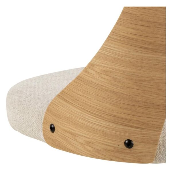 Scaun de dining pivotant Lucy, bej