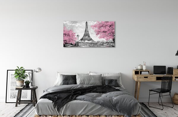Tablouri canvas copac primăvară Paris