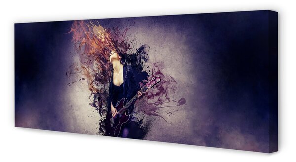 Tablouri canvas note chitara Femeie
