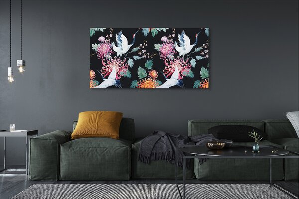 Tablouri canvas Păsări cu flori