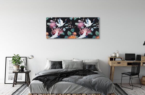 Tablouri canvas Păsări cu flori