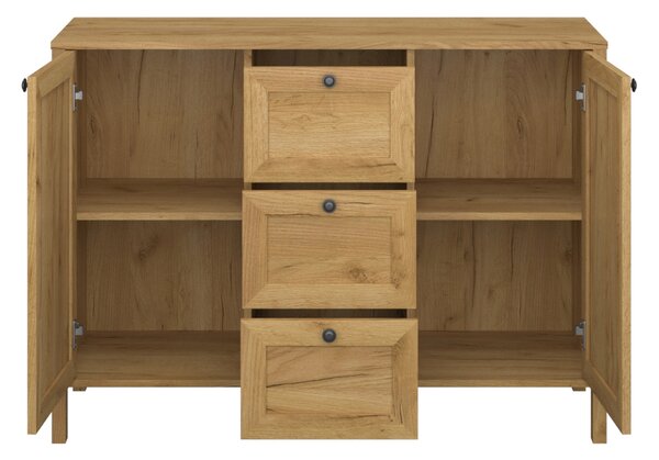 Comodă Keira 2D3S (Stejar craft auriu). 1052992
