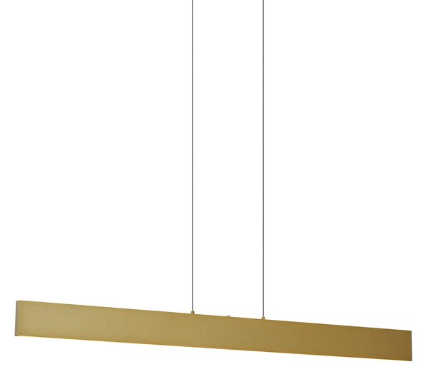 Lampă suspendată modernă alamă, incl. LED, reglabilă în 3 trepte, Easylift - Straight