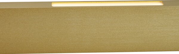 Lampă suspendată modernă alamă, incl. LED, reglabilă în 3 trepte, Easylift - Straight