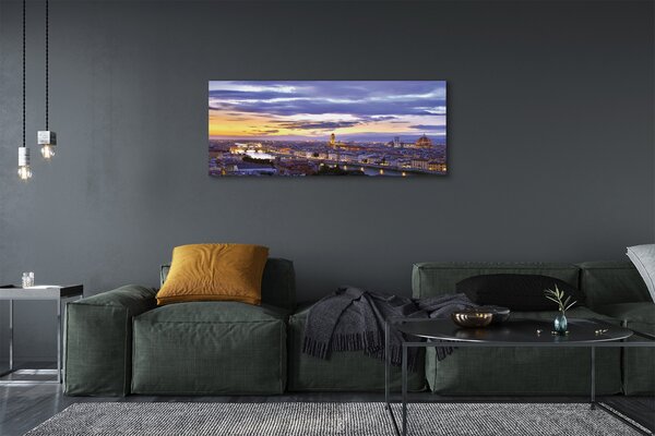 Tablouri canvas Italia Râul apus de soare