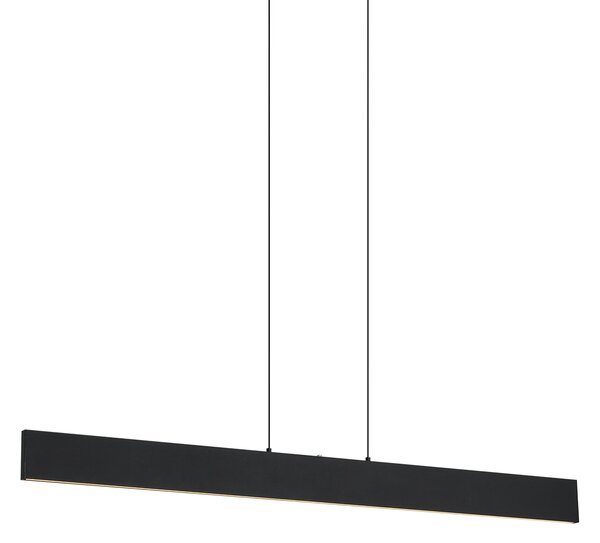 Lampă suspendată modernă neagră cu LED inclus, cu dimmer în 3 trepte Easylift - Straight