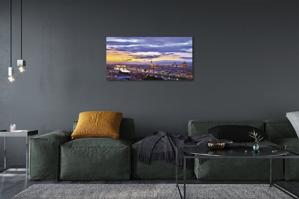 Tablouri canvas Italia Râul apus de soare