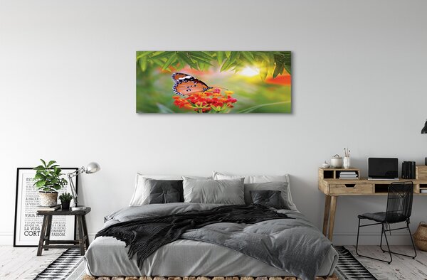 Tablouri canvas flori colorate fluture