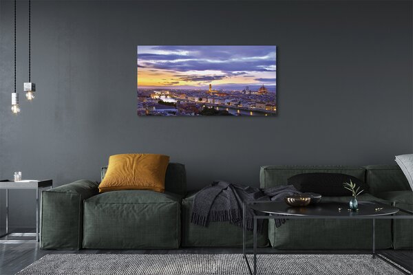 Tablouri canvas Italia Râul apus de soare