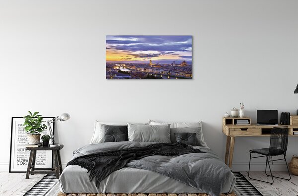 Tablouri canvas Italia Râul apus de soare
