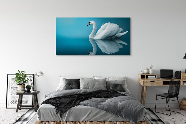 Tablouri canvas Swan în apă
