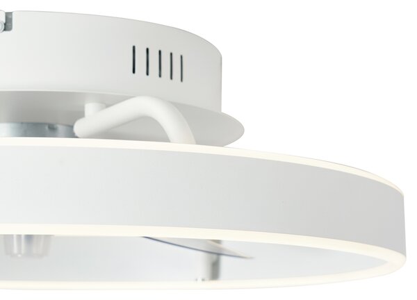 Ventilator de tavan alb 50cm incl. LED Dimmable cu telecomandă - Maddy