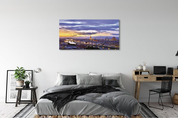 Tablouri canvas Italia Râul apus de soare