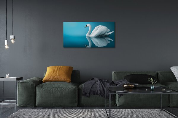 Tablouri canvas Swan în apă