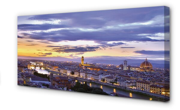 Tablouri canvas Italia Râul apus de soare