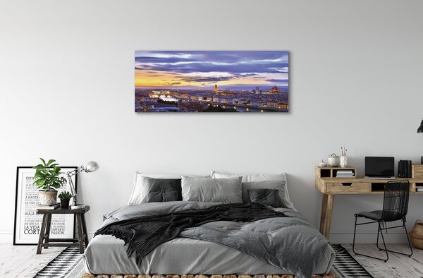 Tablouri canvas Italia Râul apus de soare