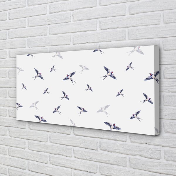 Tablouri canvas Păsări cu flori