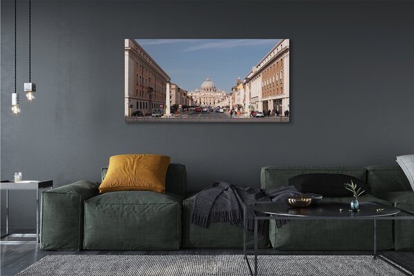 Tablouri canvas Catedrala Roma clădiri străzi