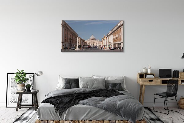 Tablouri canvas Catedrala Roma clădiri străzi