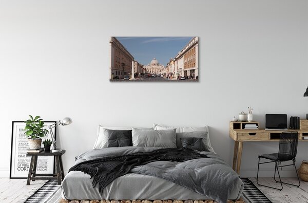 Tablouri canvas Catedrala Roma clădiri străzi