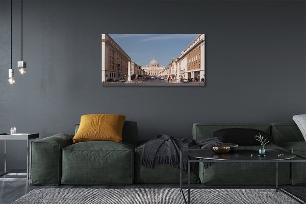 Tablouri canvas Catedrala Roma clădiri străzi