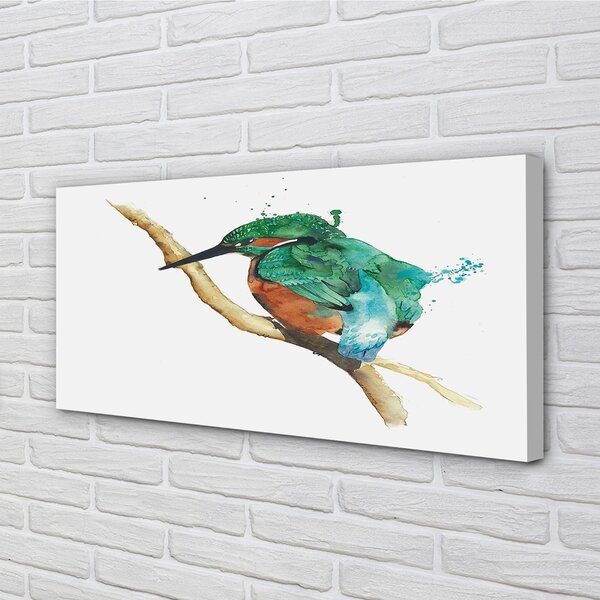 Tablouri canvas papagal pictat colorat