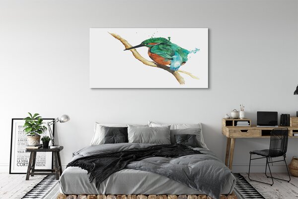 Tablouri canvas papagal pictat colorat