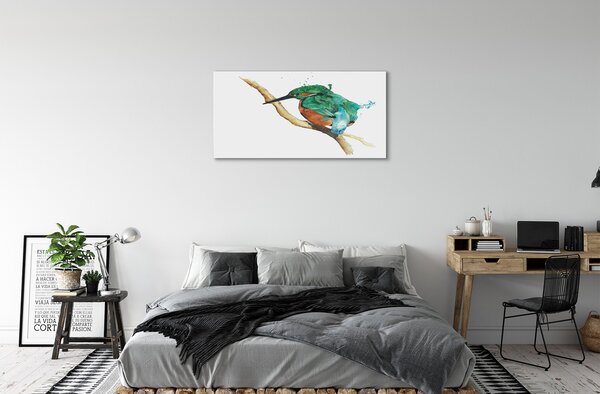 Tablouri canvas papagal pictat colorat