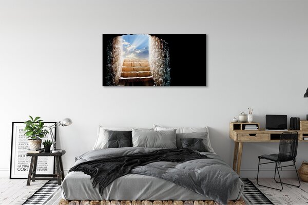 Tablouri canvas soare scări