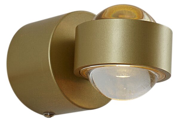Lampă de perete de design alamă, inclusiv LED IP44 - Lens