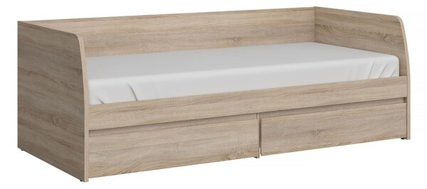 Pat de o persoană 90 cm Noella (Stejar sonoma) (cu somieră). 1053146