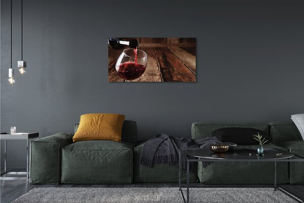 Tablouri canvas Placi de sticla de vin
