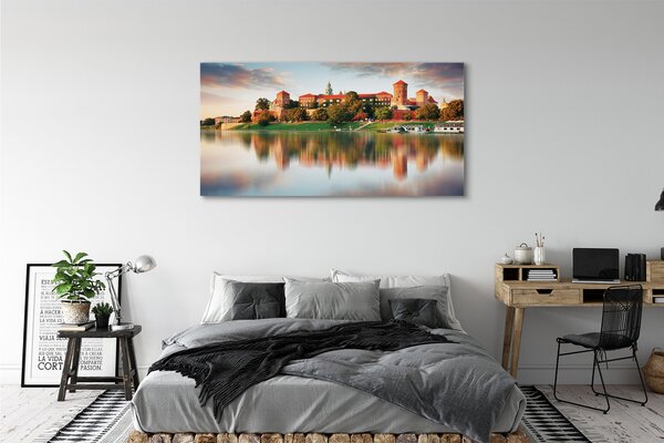 Tablouri canvas Cracovia râu castel