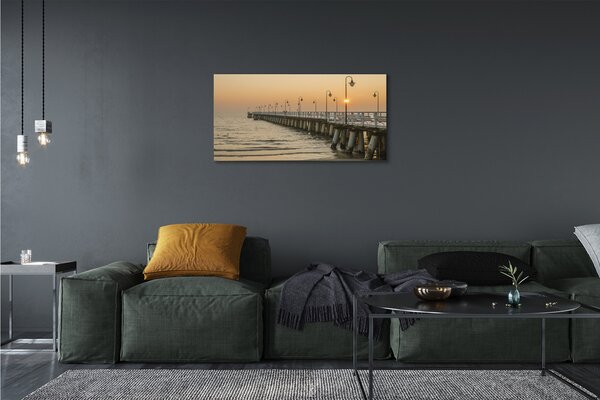 Tablouri canvas Pier Sea Gdańsk