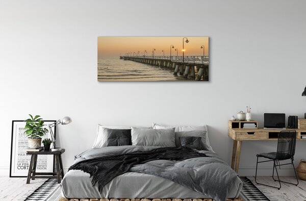 Tablouri canvas Pier Sea Gdańsk