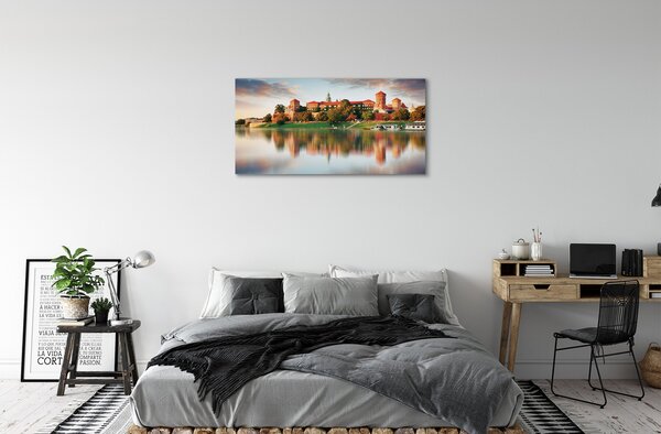 Tablouri canvas Cracovia râu castel