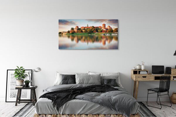 Tablouri canvas Cracovia râu castel