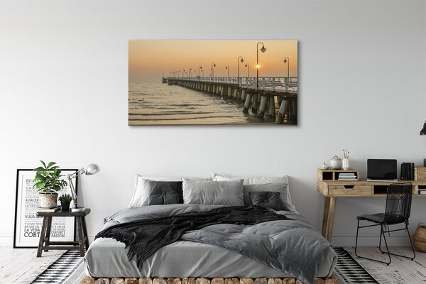 Tablouri canvas Pier Sea Gdańsk