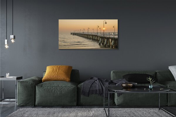 Tablouri canvas Pier Sea Gdańsk