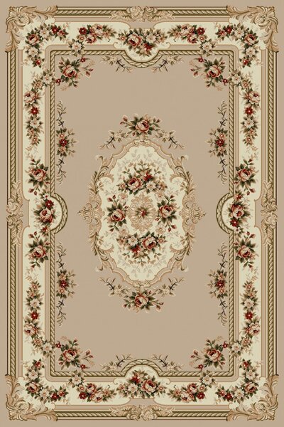 Covor Sufragerie Dormitor, Model Clasic 575 110, Bej Dreptunghi, 80x150