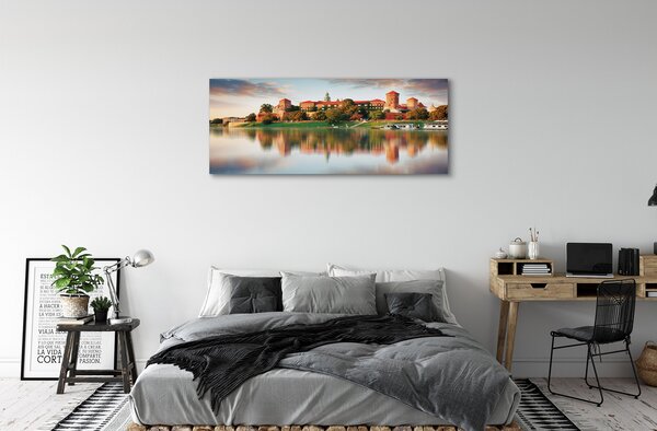 Tablouri canvas Cracovia râu castel